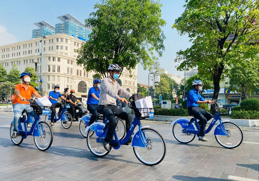 Mô hình thuê xe đạp công cộng được triển khai tại TP. Hồ Chí Minh